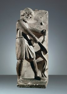 Dicembre, statua dal Ciclo dei Mesi, Battistero di Parma