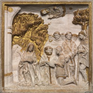 Pier Francesco Visconti, Corte di Saliceto, Adorazione del Bambino Gesù, c.1484