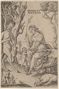 Famiglia di satiri da Benedetto Montagna