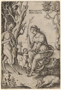 Famiglia di satiri da Benedetto Montagna