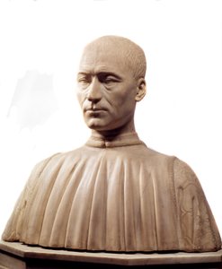 Busto di Filippo Strozzi (1489-1538), condottiero e politico italiano. Scultura in marmo di Benedetto da Maiano (1442-1497) XV secolo Parigi, Museo del Louvre. da Benedetto da Maiano