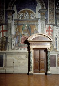 San Zanobi, san Lorenzo e san Stefano (Sala dei Gigli)