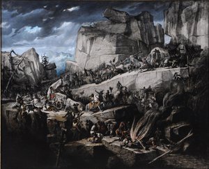 Annibale attraversa le Alpi da Benedict Masson