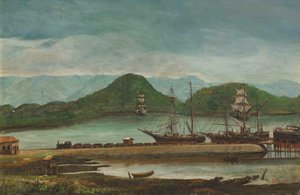 Benedito Calixto - Porto di Santos, SP, 1888 da Benedito Calixto