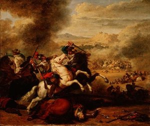 Cavalieri in combattimento