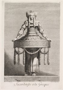 Mascherata alla Greca: Sacerdotessa alla Greca (Tavola 8)