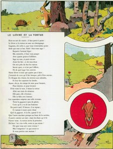 La lepre e la tartaruga, illustrazione da 