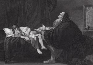 Elia risuscita il figlio della vedova da Benjamin (after) West