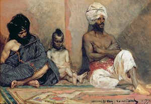 Arabi seduti, 1877 da Benjamin 1845 1902 Constant