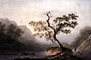 Paesaggio con fiume e montagne da Benjamin Barker