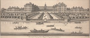 Il retro del Royal Hospital a Chelsea, pubblicato nel 1756