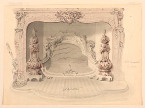 Disegno, griglia in ghisa, 1840 ca.