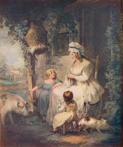 La porta del contadino, 1790 da Benjamin Duterrau