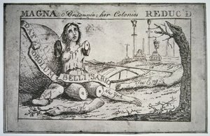Magna Britannia: le sue colonie ridotte da Benjamin Franklin