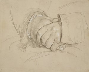 Mani giunte, si dice siano quelle del poeta William Wordsworth da Benjamin Haydon