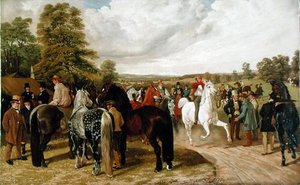 La fiera dei cavalli, Southborough Common, dopo un dipinto di John Frederick Herring Sr. da Benjamin Herring
