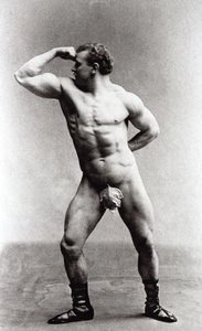 Il culturista tedesco Eugen Sandow