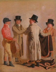 Il fantino Frank Buckle, il proprietario-allevatore John Wastell, il suo allenatore Robert Robson e un ragazzo di scuderia da Benjamin Marshall