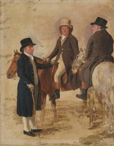 Tre degni del Turf a Newmarket, c.1804: John Hilton, giudice da Benjamin Marshall