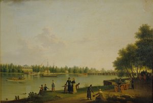 Veduta della dacia del Principe Stroganov vicino a San Pietroburgo, 1804