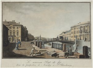 Veduta del Ponte Verde a San Pietroburgo da Benjamin Patersson