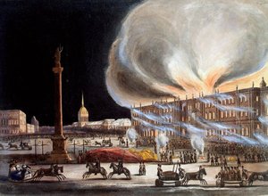 Incendio nel Palazzo d