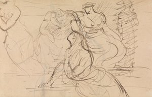 Studio di Figure di Donne in Varie Posi Sedute e in Piedi da Benjamin Robert Haydon