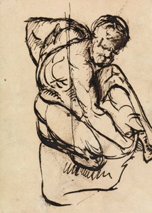 Studio di figura di un maschio nudo da Benjamin Robert Haydon