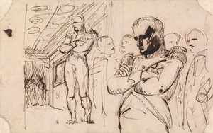 Studi di Napoleone, braccia incrociate, con altre figure da Benjamin Robert Haydon