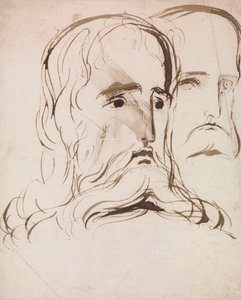 Studio per la testa di Cristo e un apostolo da Benjamin Robert Haydon