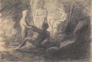 Studio di figure in una grotta