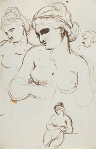 Studio di nudo femminile da Benjamin Robert Haydon