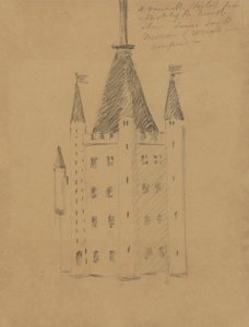 Studio di un castello da Benjamin Robert Haydon