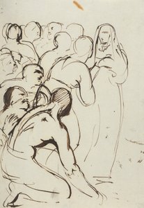 Studio di un Gruppo di Figure, Inginocchiate e in Piedi da Benjamin Robert Haydon