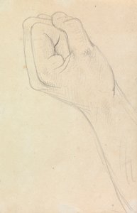 Studio di una mano, chiusa a pugno da Benjamin Robert Haydon