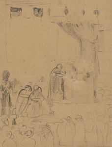 Studio di una scena di cerimonia religiosa da Benjamin Robert Haydon