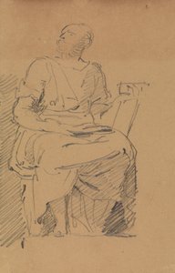 Studio di una figura seduta da Benjamin Robert Haydon