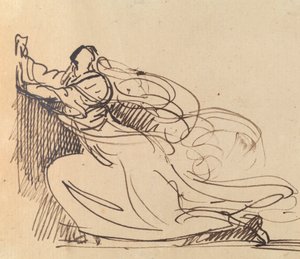 Studio di una donna che supplica in ginocchio da Benjamin Robert Haydon