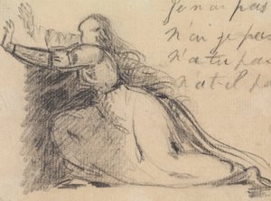 Studio di una donna che implora in ginocchio da Benjamin Robert Haydon