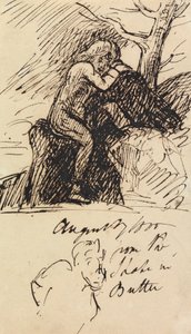 Studio di una figura seduta da Benjamin Robert Haydon