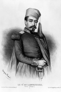 Ritratto di Louis Jucault de Lamoriciere (1806-1865), generale francese (disegno)