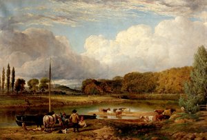 Veduta di Wilford, Nottingham, c.1830 da Benjamin Shipman
