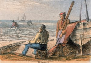 Pescatori di gamberi da Benjamin Waterhouse Hawkins