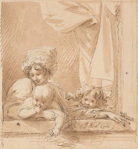 Una Madre e Due Bambini da Benjamin West
