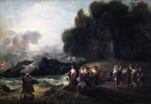 La Ricezione di Telemaco e Mentore da parte di Calipso, 1801 da Benjamin West