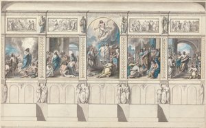 Progetto per una parete della Cappella della Religione Rivelata da Benjamin West