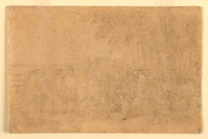 Disegno, schizzo per il "Trattato di Penn", 1772 da Benjamin West