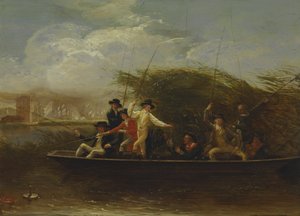 Gentiluomini che pescano da Benjamin West