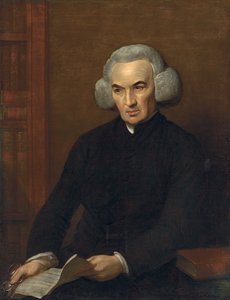 Ritratto del Dr. Richard Price, con una lettera di Benjamin Franklin da Benjamin West
