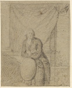Ritratto di uomo in piedi davanti alla finestra da Benjamin West